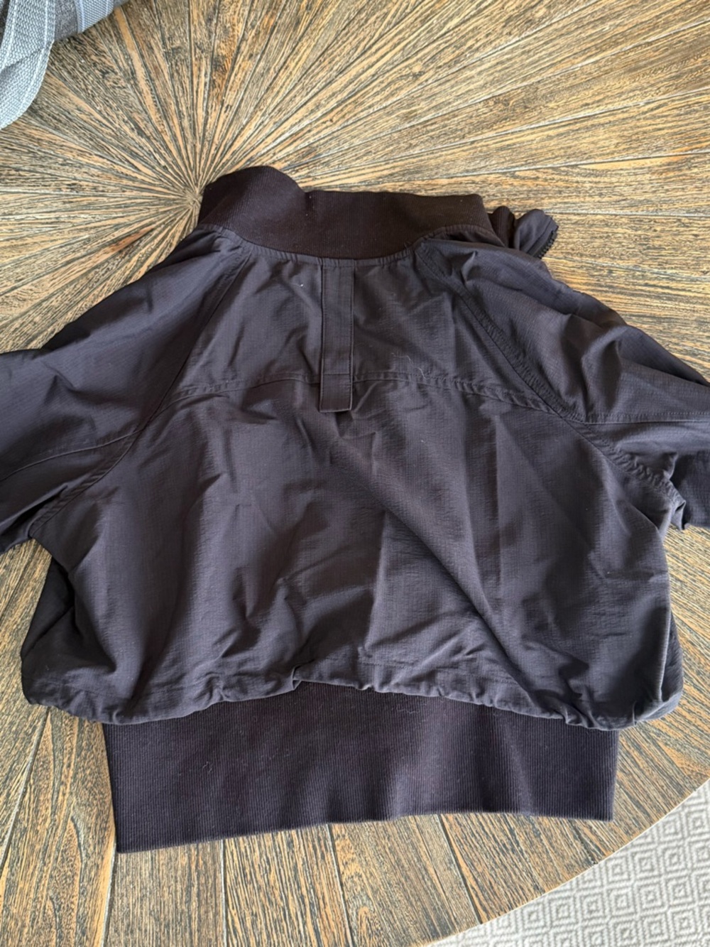 FLX Cropped Black Bomber Jacket with Utility Pockets - Picture 2 of 3